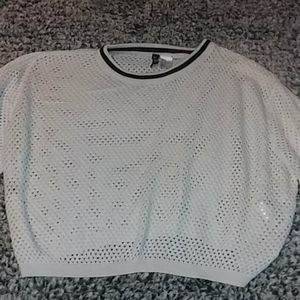 See Through White Crop Top